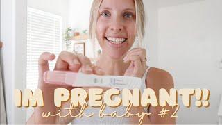 finding out i'm pregnant with baby #2!! || two under two