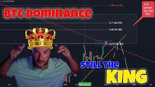 Bitcoins dominance (BTC.D) shows it's STILL the king! (for now?!?!)