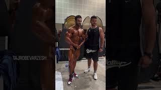 وحید بادپی در بک استیج دبی پرو #bodybuilding #vahidbadpey #olympia #mrolympia #بدنسازی