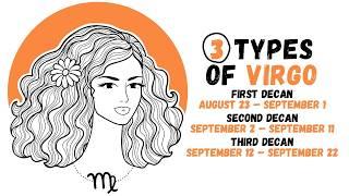 Different Types of Virgo Personality || Understanding Virgo Decans #virgo