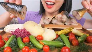 SMOKED RUSSIAN MACKEREL (ASMR EATING SOUNDS) NO TALKING | SAS-ASMR