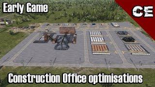 Early Game Construction Offices Tutorial And Optimizations | Workers and resources - Realistic Mode