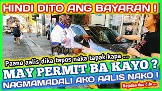 MAY PERMIT BA KAYO ? NAGMAMADALI AKO AALIS NAKO ! MTPB CLAMPING OPERATION PAPAJOE TV MANILA UPDATE