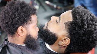 OMG $100 TAPER AND LINE UP/ FADED BEARD/ HAIRCUT TUTORIAL