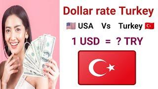 USA Dollar to Turkey lira | Dollar to Turkish lira | 100 dollar rate in Turkey lira | usd to try