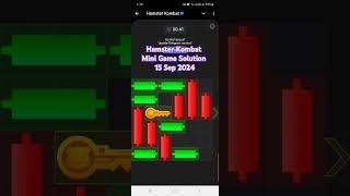 Hamster Kombat Mini Game Solution 15 Sep 2024 #shorts #hamsterkombat #minigame #minivlog #mini