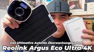 Reolink Argus Eco Ultra 4K Solar Überwachungskamera Set