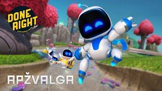 Astro Bot apžvalga - vienas geriausių SONY žaidimų (genialumas paprastume)