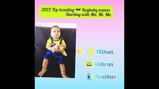 2022 superb Top trending boy baby names tamil ma, ma, mi letters 