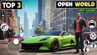 Top 3 Open World Android Games Like GTA V || Best Releastic Android Game Like Gta 5 ||2024