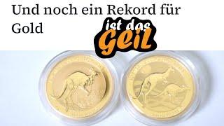 Ein weiterer Rekord für GOLD!!!! Goldpreis Münzen Barren Anlagegold!!