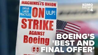 Boeing sends union leaders 'best and final offer' on 11th day of strike