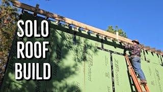 Back to the Build: Hurricane Ties, Fascia Headers, Flannels | Solo Off-Grid House Build