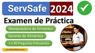 Examen de Práctica de ServSafe 2024 de Gerente y Manipulador de Alimentos