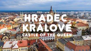 Hradec Králové - Queen´s Castle a beautiful city in Czech Republic - Drone 4K