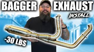 How To Install Harley-Davidson Bagger Exhaust!