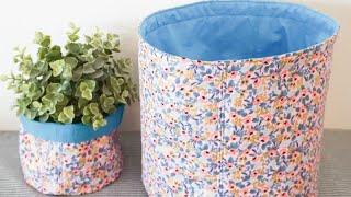 How to Make a Fabric Basket with a Free Sewing Pattern