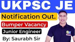 UKPSC JE NOTIFICATION 2023 OUT | UKPSC JE 1097 POST RECRUITMENT 2023