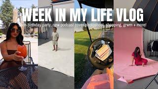 weekly vlog (new podcast cover photoshoot, golfing, shopping, grwm + more!)