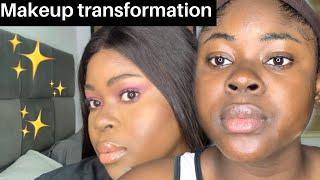 EXTREME MELANIN MAKEUP TRANSFORMATION | Jennifer Uwa