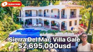 Sierra Del Mar -Villa Gale | 5 bedrooms home for sale | Video Tour | $2,695,000usd | Puerto Vallarta