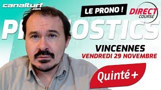 Pronostic Quinté et des courses PMU du Vendredi 29 novembre 2024 - En partenariat avec @GenybetTurf