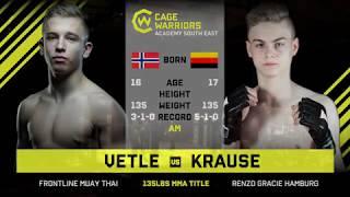 #CWSE23 - Vetle VS Krause - 135lbs Amateur MMA Junior Title Contest