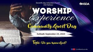 OHSDA Worship Experience | Community Guest Day | Sabbath, September 23, 2023 @ 9:15AM