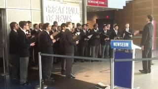 Glee Club Singing at the Newseum 01/10/10