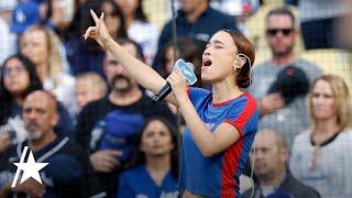 Nezza Sings National Anthem In SPANISH At Dodger Stadium Amid LA ICE Protests