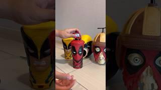 Close look at #amc 's most popular #Deadpool & #Wolverine popcorn buckets #unboxing #soldout #merch