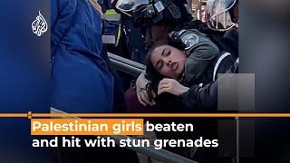 11-year-old Palestinian girl hit in the face by a stun grenade at Damascus Gate