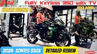 New 2024 Zontes 350x Launch | Detailed Review | Keyless bike