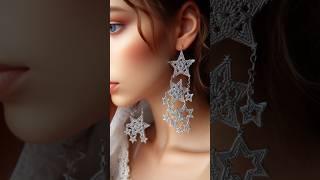 Shine Bright: Chandelier Star Earrings Tutorial Diy Crochet Jewellery Design Ideas Haul Fashion Tips