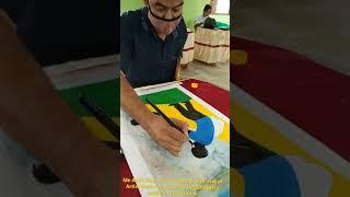 Indian Artist AMIT THAPA in a Painting Workshop Of UPOLOBDHI Painting #Shorts