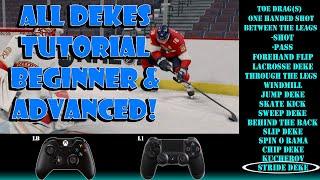 NHL 25 How To Do ALL DEKES! BEST ADVANCED/BEGINNER TUTORIAL