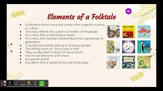 Features/Elements of Folktale Genre