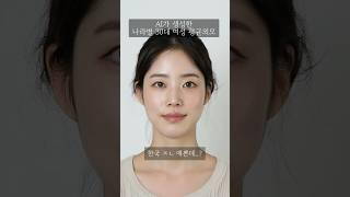 나라별 30대 여자의 얼굴 당신의 원픽은￼?