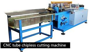 Tube Uncoiler, Straightener & Cutting Machine without Chips,CNC tube chipless cutting machine