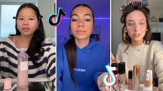 Makeup Tutorial Tiktok Compilation - GRWM  ( Get Ready With Me ) ️(Skincare, Makeup, Outfits) 1075