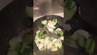 Cucumber with Squid stif fry #shortvideo #food ##shorts #short #stirfry #squid #yummy #veggies