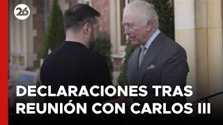  EN VIVO - REINO UNIDO | Conferencia de ZELENSKI tras la reunión con el REY CARLOS III