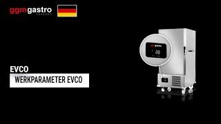 EVCO DISPLAY WERKPARAMETER