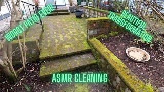 Worst Patio Ever! Extreme ASMR Pressure Washing, #satisfying, #asmr, #pressurewashing ,