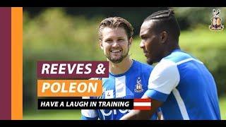 Jake Reeves and Dominic Poleon enjoy a laugh during Austrian training camp!