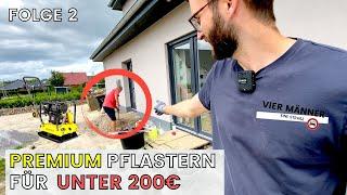 Hauseingang selber bauen  Baumax Rüttelplatte und Makita Flex im Test