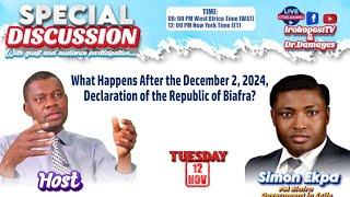 Mazi Simon Ekpa on his declaration of Biafra Republic on December 2 in Helsinki