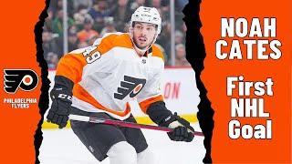 Noah Cates #49 (Philadelphia Flyers) first NHL goal Apr 5, 2022