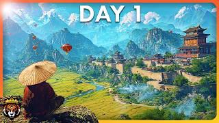 DAY 1 of the Most BEAUTIFUL Ancient China Survival Game…