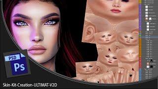 How To Create A Second Life Skin Avatar - Skin Kit Creation ULTIMAT V2D - Absolut creation